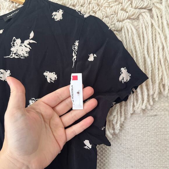 NWOT: Something Navy Easy Flirty Mini Dress - Picture 5 of 7